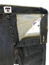 Button Fly View - Tellason Ankara Selvedge Straight Leg Denim